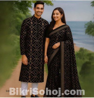 Eid Special Couple Sharee Panjabi Combo